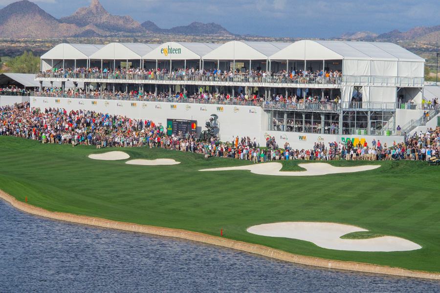 Suites above the 18th green at TPC Scottsdale