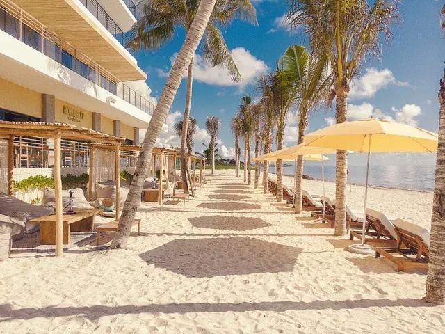 The beach at Puerto Morelos